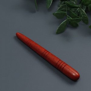Массажёр «Палочка», деревянный, универсальный, 14,5 × 1,5 см, цвет «красное дерево»