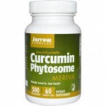 Jarrow Formulas, Фитосомы куркумина, 500 мг, 60 вегетарианских капсул