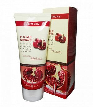 Гранатовая пенка для умывания FarmStay Pomegranate Pure Cleansing Foam, 180мл