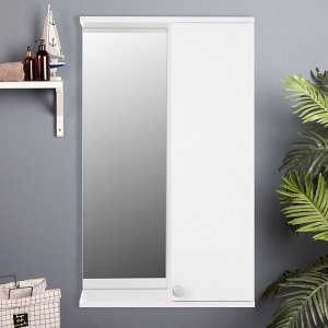 Зеркало-шкаф для ванной комнаты, белый,  50 х 18 х 83 см