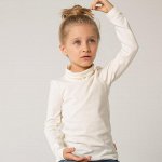 Водолазка для девочки, молочный