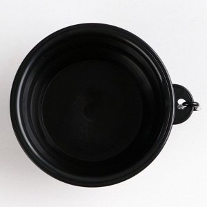 Миска силиконовая «Любовь», 350 мл, черная, 12.8 х 4.5 см
