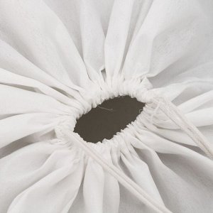 Корзина для хранения игрушек с затяжкой на веревке, 40x50x48 см, голубая