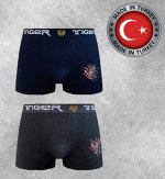 Мужские трусы боксеры на плоской резинке