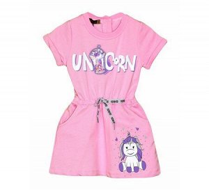 Платье для девочек, розовый, 110 см, (ERAY Kids Турция)
