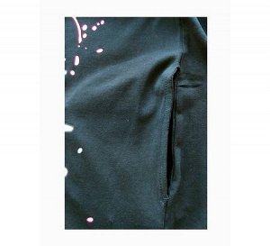 Платье, туника для девочек, черный, 158 см, (MONILI Турция)