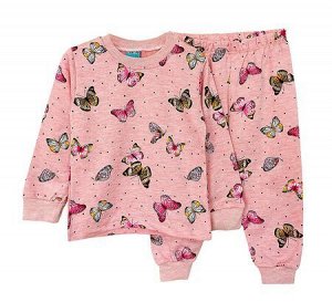 Пижама для девочек, розовый, 128 см, (Cit-Cit Турция)