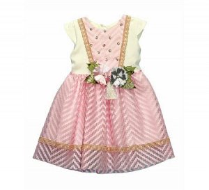 Платье для девочек, розовый, 74 см, (CANKUS Турция)