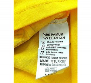 Комплект, костюм для девочек, желтый, 92 см, (JOXFUL Турция)