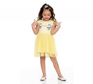 Платье для девочек, желтый, 98 см, (PF Турция)