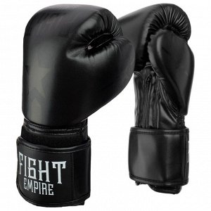 Перчатки боксёрские детские FIGHT EMPIRE, 4 унции, цвет чёрный, уценка