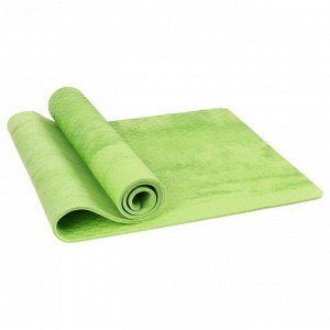 Коврик для йоги Sangh, 183х61х0,7 см, цвет зелёный