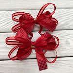 Резинка Красный + клетка + прозрачный красный