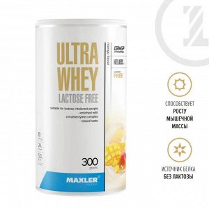 Протеин MAXLER Ultra Whey без лактозы - 300 гр (банка)