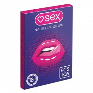 Фанты для двоих «Sex», 20 карт, 18+