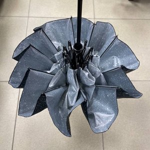 Зонт женский автомат серый