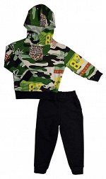 Спортивный костюм (0315/22) камуфляж, зеленый, печать