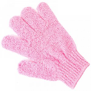 Перчатка массажная вязанная 17х12см розовый (Китай)