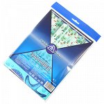 Штора для ванной ПВХ 180х180см &quot;Морские звезды&quot;, с кольцами, зеленый (Россия)