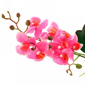 Цветок "Орхидея сиреневая" с корнем 43см (Китай)