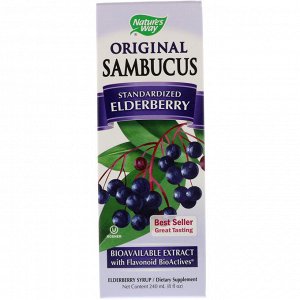 Natures Way, Original Sambucus, стандартизированный экстракт бузины, 8 жидких унций (240 мл)