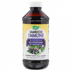 Natures Way, Sambucus Immune, сироп из бузины, 8 жидких унций (240 мл)