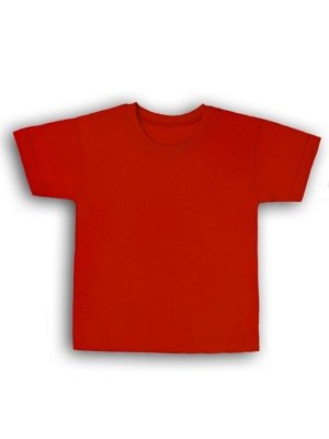 Футболка детская однотонная хлопок цвет Красный (Тимошка)