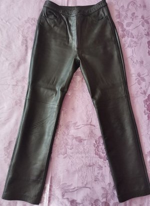 Кожаные женские брюки р.44, 100% натуральная кожа