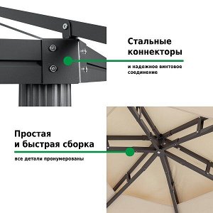 Тент садовый Green Glade 1150 2,5х2,5х2,5м полиэстер