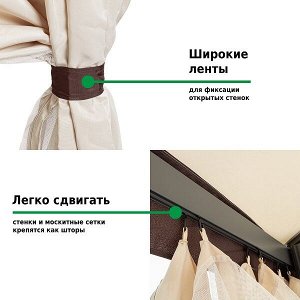 Тент садовый Green Glade 1150 2,5х2,5х2,5м полиэстер