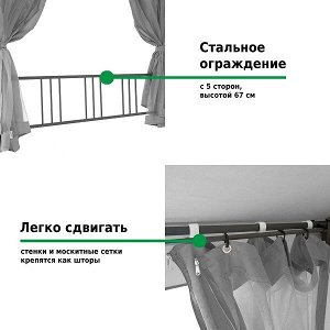 Тент садовый Green Glade 1081-2 2х2х2м полиэстер