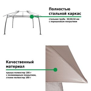 Тент садовый Green Glade 1068 3х4м полиэстер