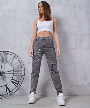 Женские джинсы мом фит с высокой посадкой mom fit | Женские джинсы ...