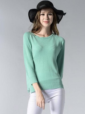 Свитер Универсальный размер 42-48Повседневный свитер на осень с круглым вырезом.65% хлопок 35% полиэфирное волокно