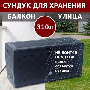 Ящик сундук садовый BOXE RATO - антрацит