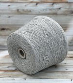 Пряжа для вязания 100 гр.,Lambswool 100% кардный меринос 1500м/100гр Светло-серый