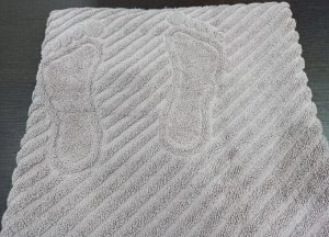 Махровый коврик для ног цвет Коричневый 50*70 см