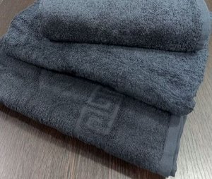 Махровое полотенце 50*90 см хлопок цвет Черный