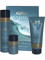 Эстель Косметический набор New Wave ALPHA MARINE для мужчин (шампунь 250 + гель для душа 200 + антиперспирант дез-т 50) мл,Estel