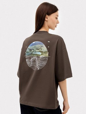ФУТБОЛКА ЖЕНСКАЯ КОРИЧНЕВАЯ