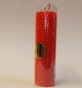 Свеча Бочонок Оранжевый 13 х 3,5 см (около 2 ч)