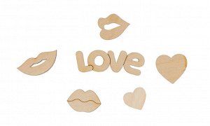 Заготовка для декорирования "Mr. Carving" ВД-877 Мини-набор "Love" фанера 0.3 см .