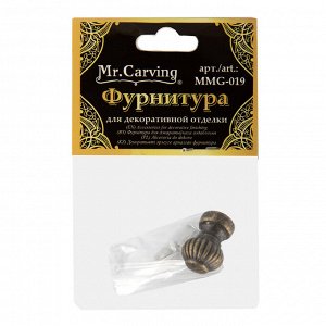 "Mr. Carving" MMG-019 фурнитура для шкатулок "ручка" 1 x 1.9 см 5 х 1 шт. №02 бронза