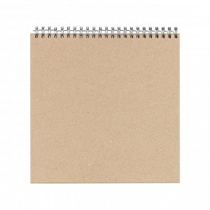 "Mr.Painter" ZKL-03 Заготовка для альбома (на пружинке) 1250 г/кв.м 20 x 20 см 5 л. 01 Серебристая пружина