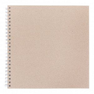 "Mr.Painter" ZKL-03 Заготовка для альбома (на пружинке) 1250 г/кв.м 20 x 20 см 5 л. 01 Серебристая пружина