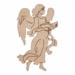 Заготовка для декорирования "Mr. Carving" ВД-1165 Подвеска фанера 0.3 см "Ангел 1"(5.5х8.5см.)