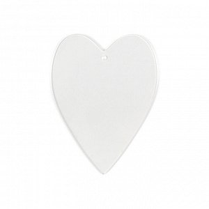 "Love2art" PLB-013 Заготовка для декорирования "сердце" пластик 10 х 7.5 х 0.3 см 10 шт плоское, прозрачный