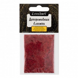 "Love2art" Декоративные блестки "стружка" GLI-03 0.2*1.5 мм 5 х 5 г 4.5 мл № 13 белый прозрачный/white clear