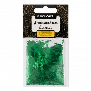 "Love2art" Декоративные блестки "хлопья" GLI-02 5 х 5 г 4.5 мл № 02 белый с розовым отливом/white with pink tint