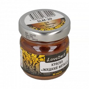 "Love2art" Краска "Жидкий металл" SLM-30 30 мл 01 под золото